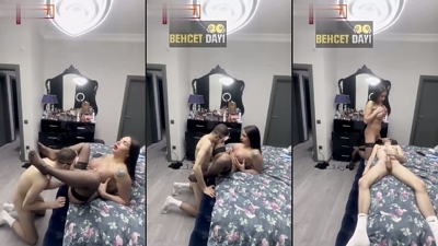 Trans Afet Yakar diz çöktürdüğü kölesine sakso çektiriyor