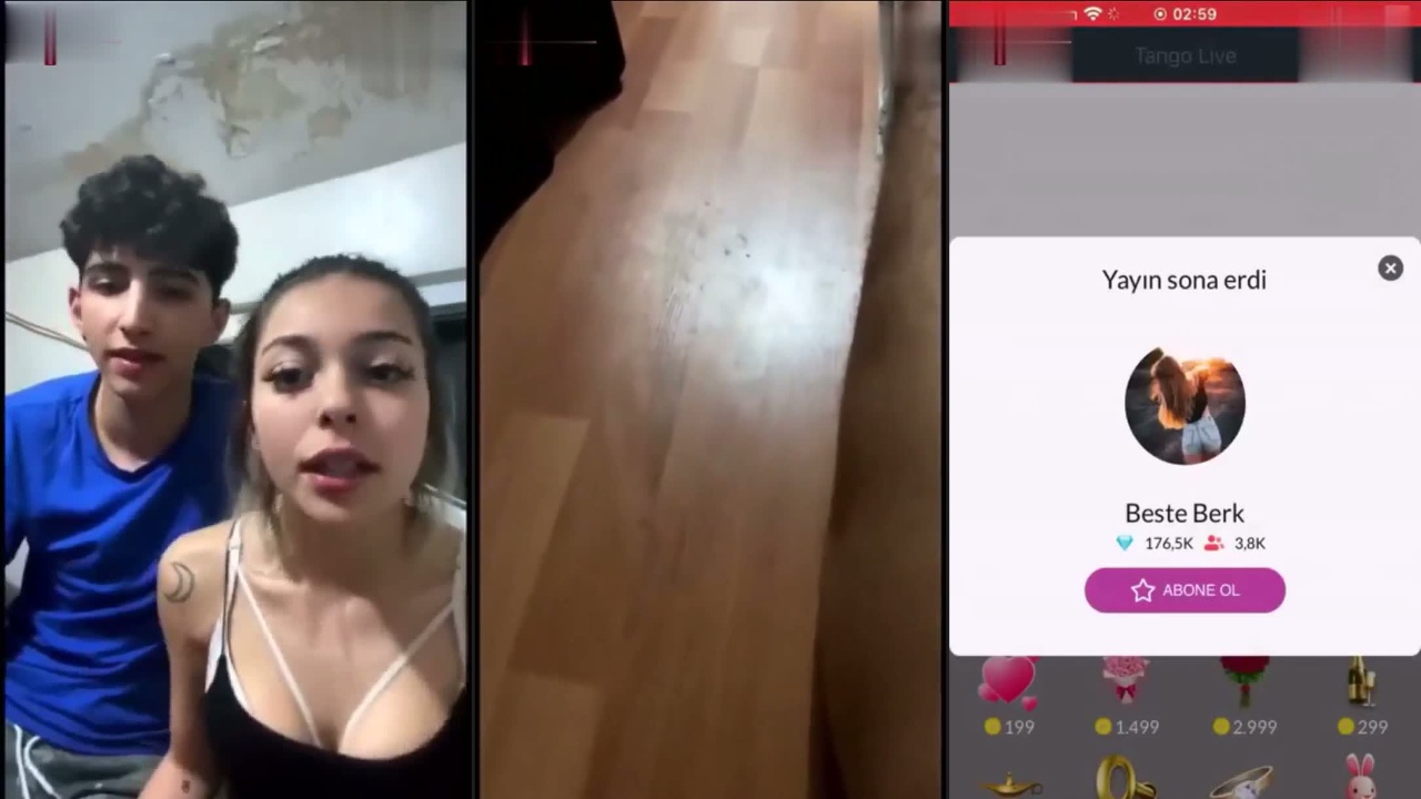 Beste Berk’in Tango ifşa yayını sızdı