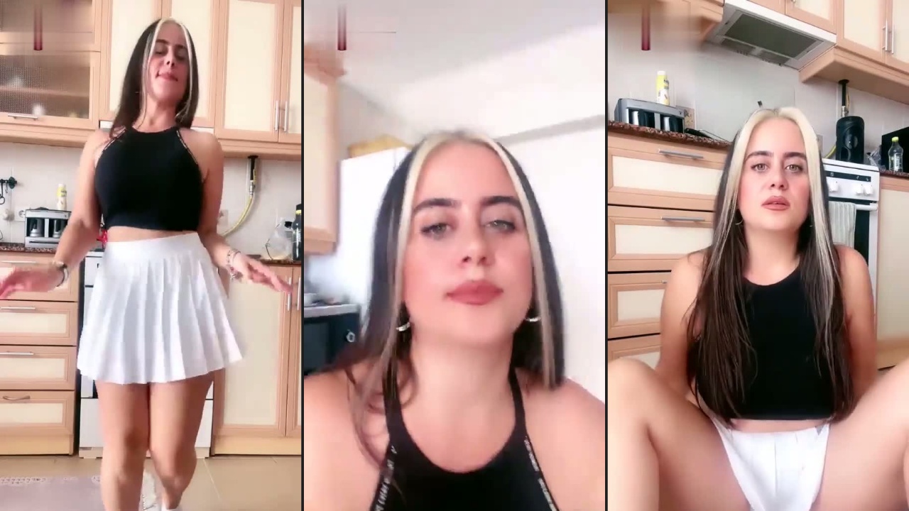 Ayşe Elbi iri göğüs şovu yapıyor